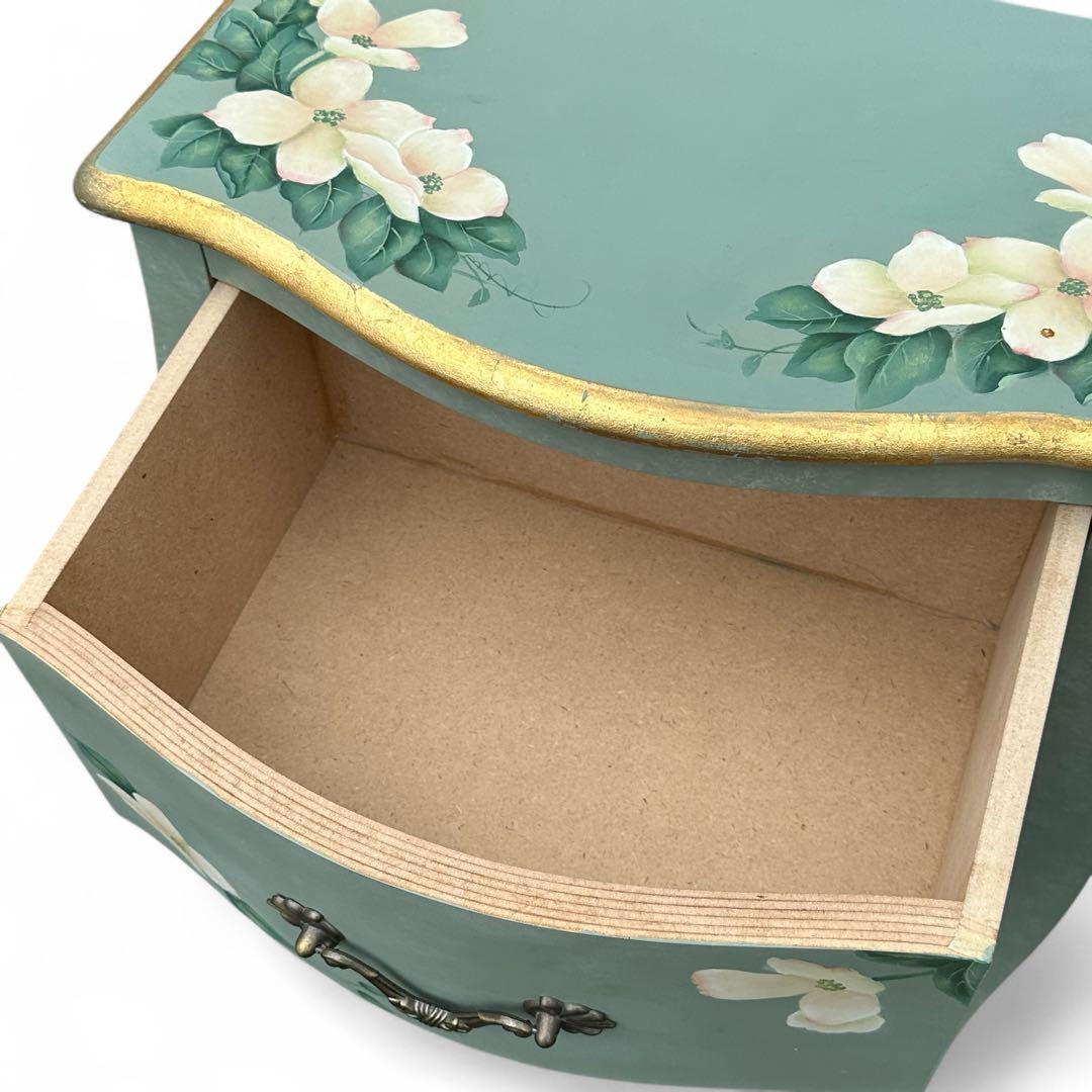 トールペイント ロココ調 コンソール サイドテーブル チェスト