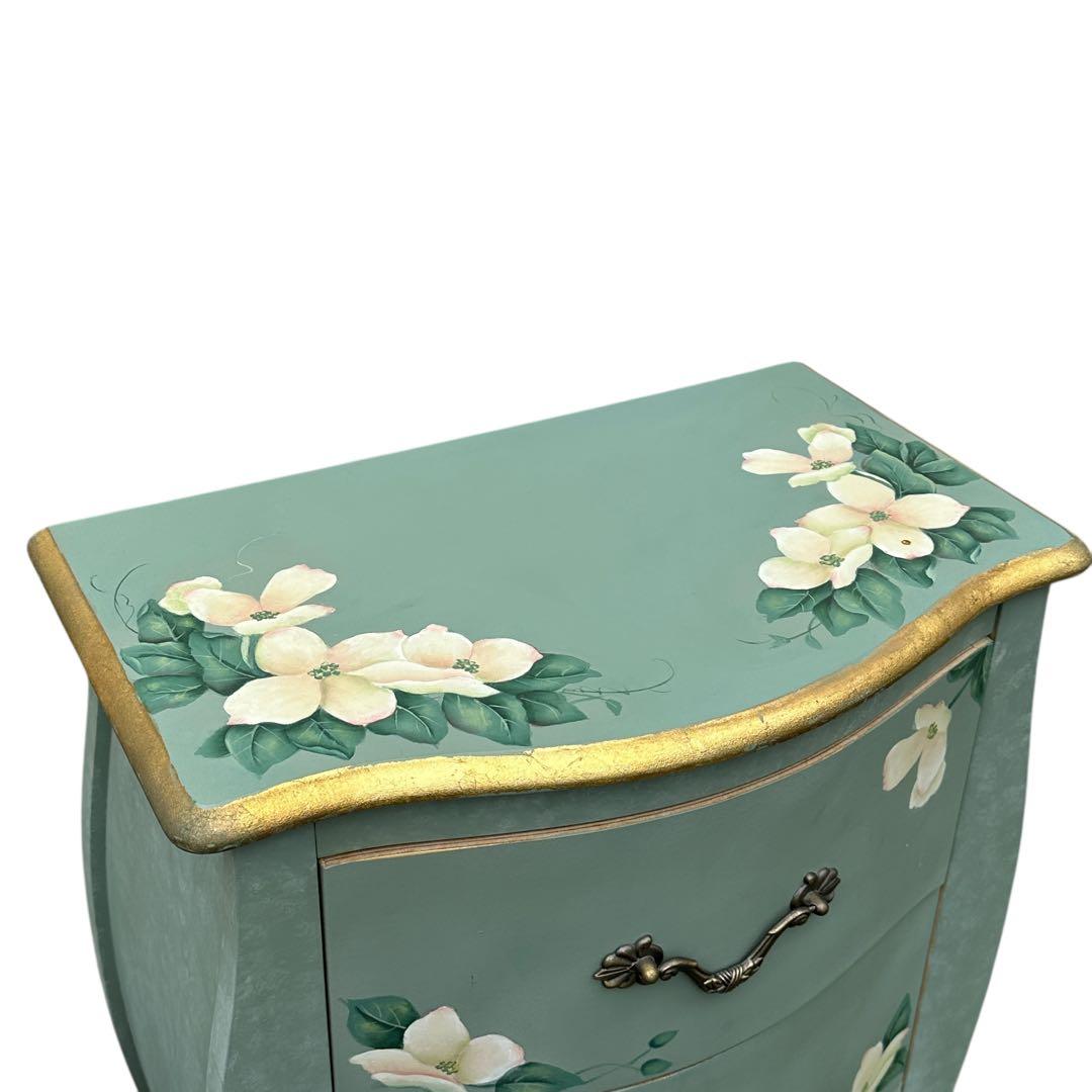 トールペイント ロココ調 コンソール サイドテーブル チェスト