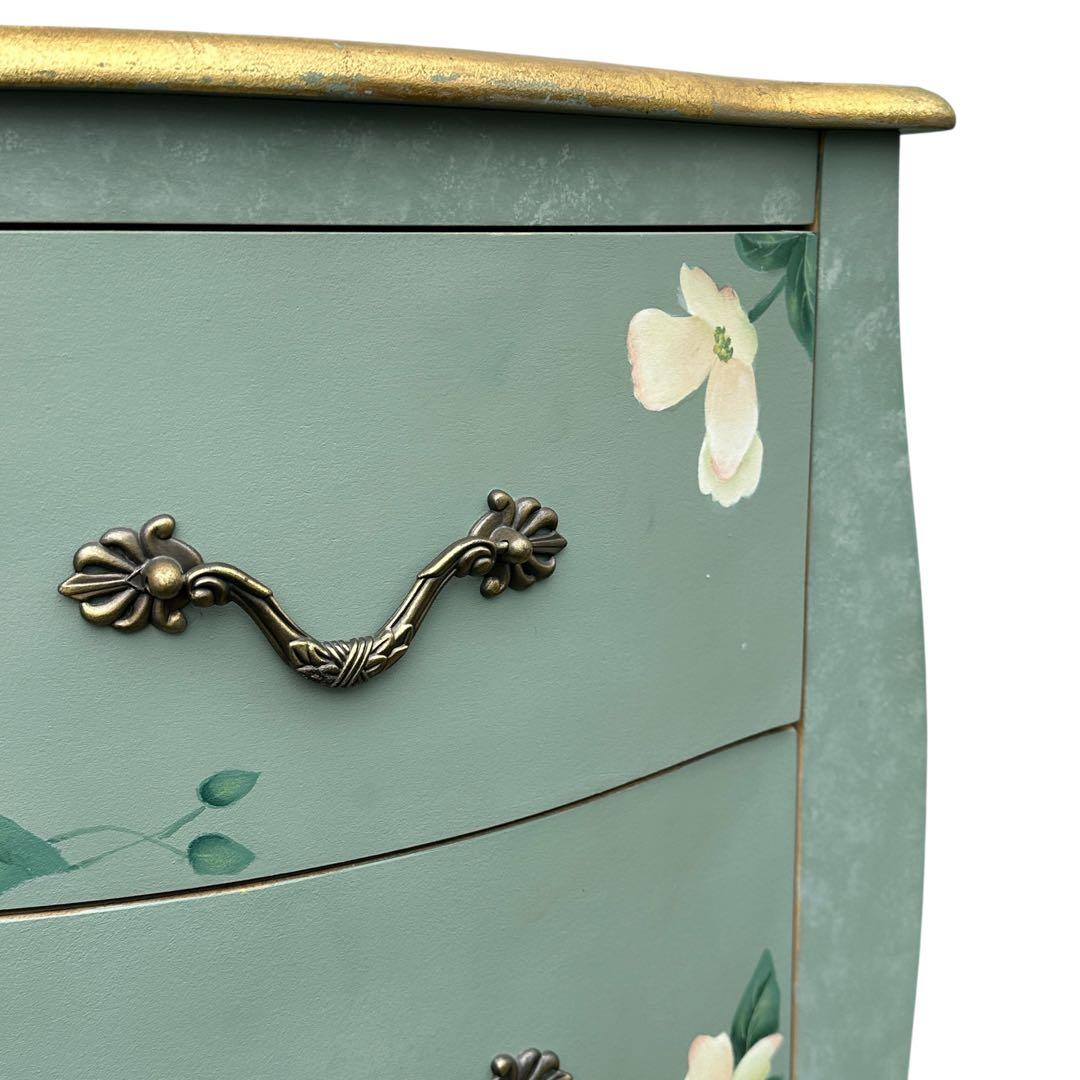 トールペイント ロココ調 コンソール サイドテーブル チェスト