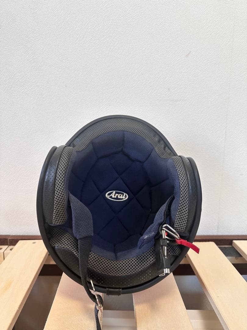 アライ　ヘルメット　クラシックmod ダスクオレンジ シールド付61-62cm