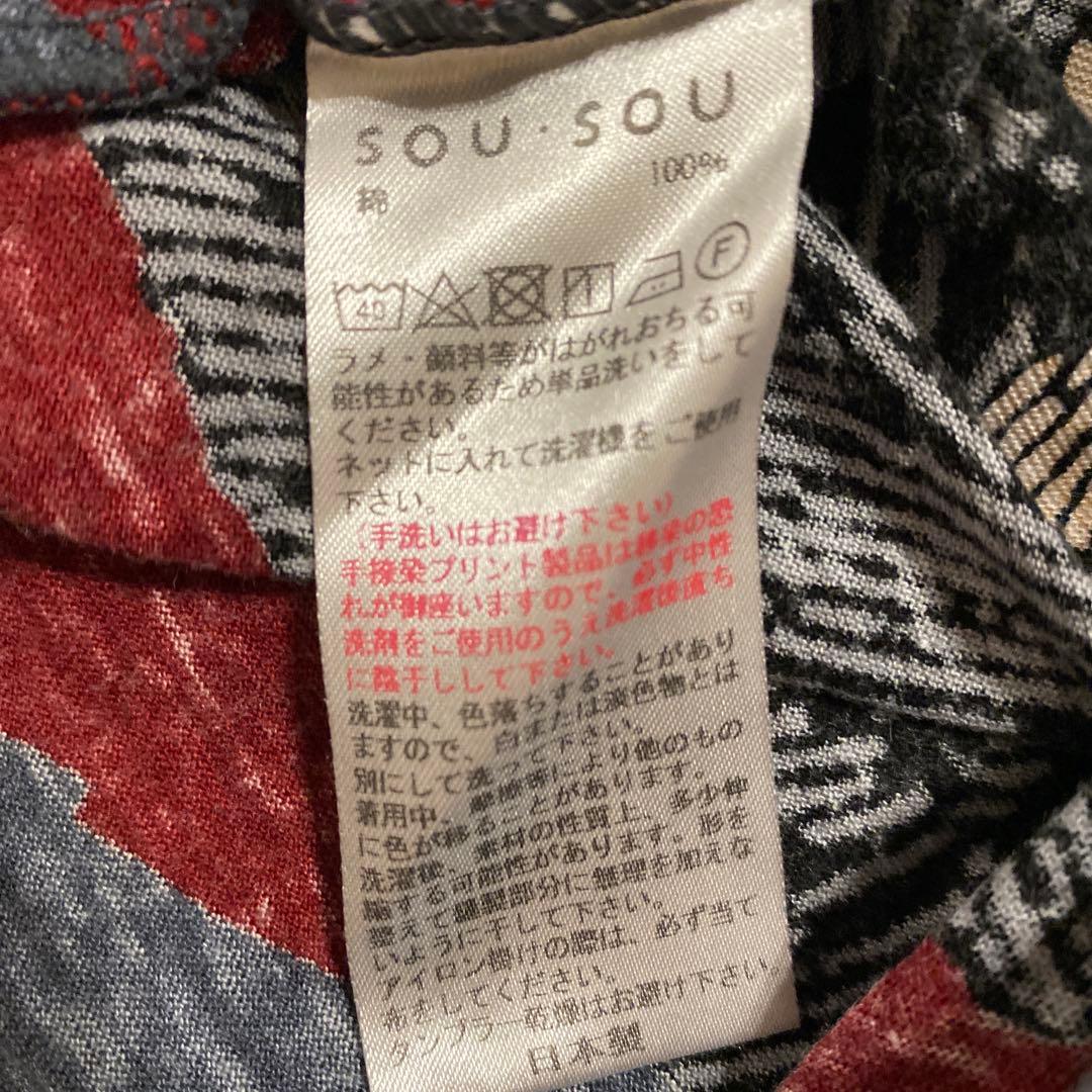 SOU・SOU 花柄長袖カットソー Lサイズ