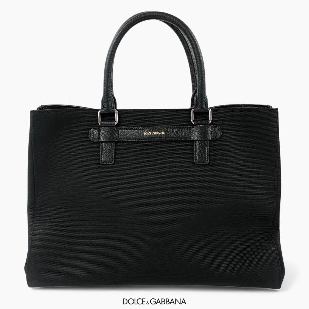 超美品 DOLCE&GABBANA ドルチェ＆ガッバーナ トートバッグ ブラック