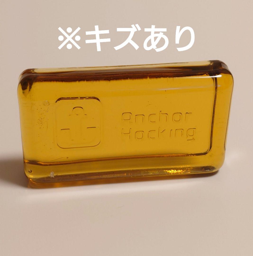 ※キズあり　アンカーホッキング【ペーパーウェイト（ハニーゴールド）】
