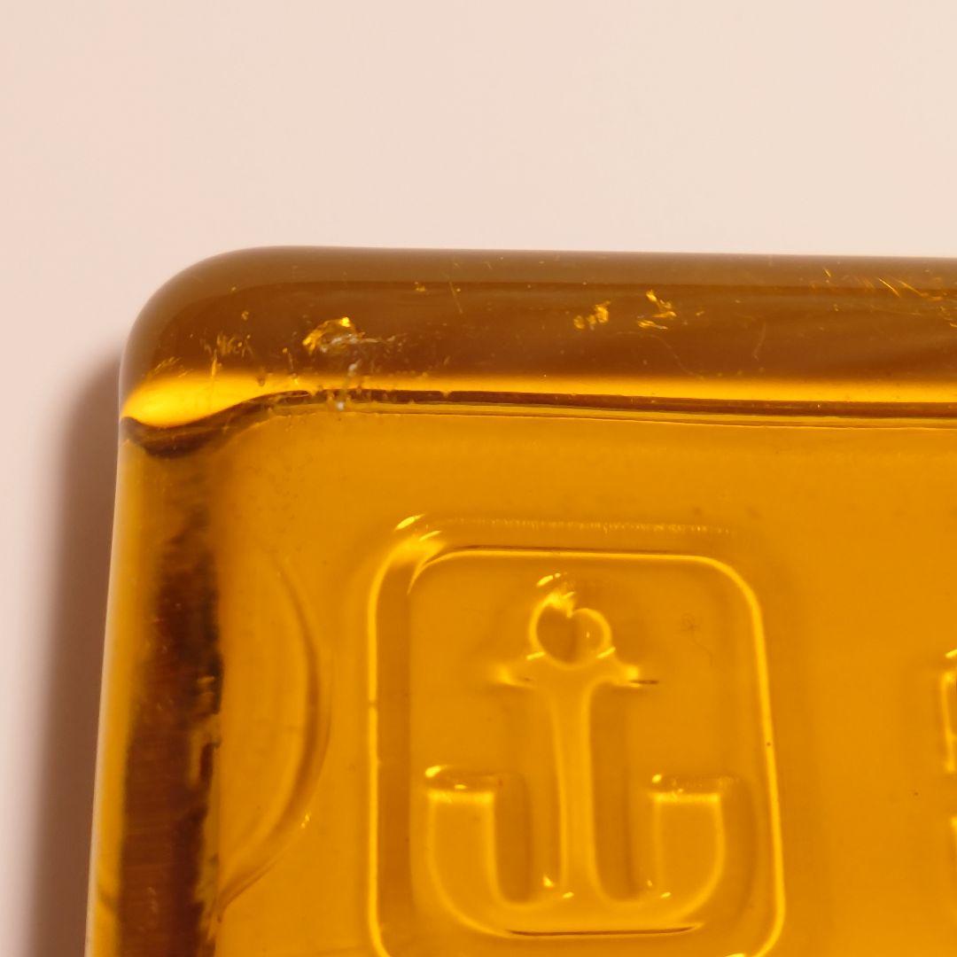 ※キズあり　アンカーホッキング【ペーパーウェイト（ハニーゴールド）】