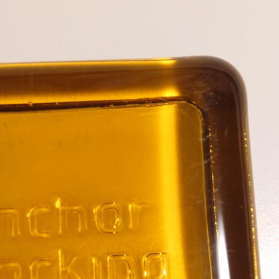 ※キズあり　アンカーホッキング【ペーパーウェイト（ハニーゴールド）】