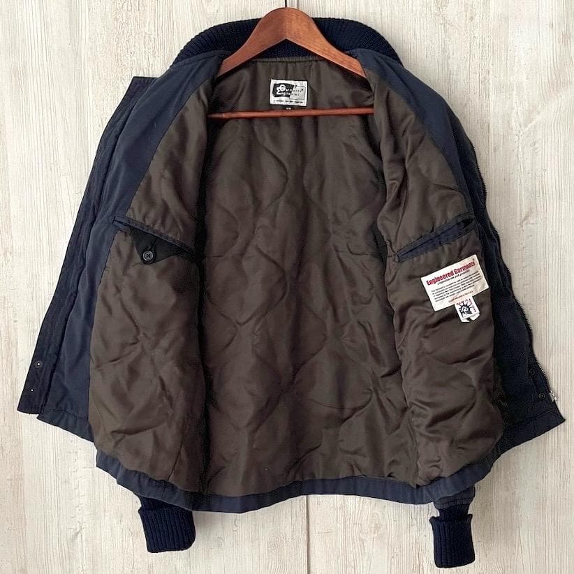 希少　ENGINEERED GARMENTS　中綿入ワークジャケット　紺　XS