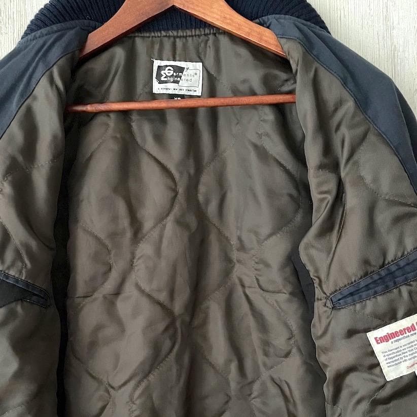 希少　ENGINEERED GARMENTS　中綿入ワークジャケット　紺　XS