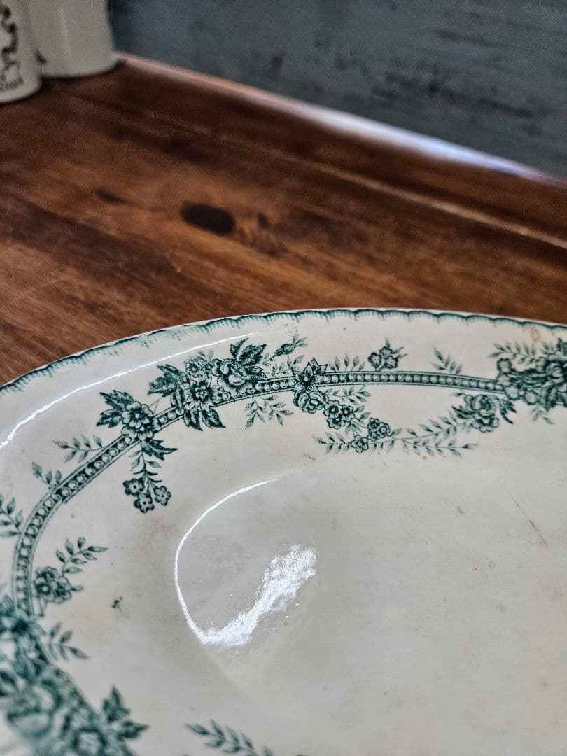 フランスアンティーク オナン窯 ラヴィエ トレイ プレート COPPELIA