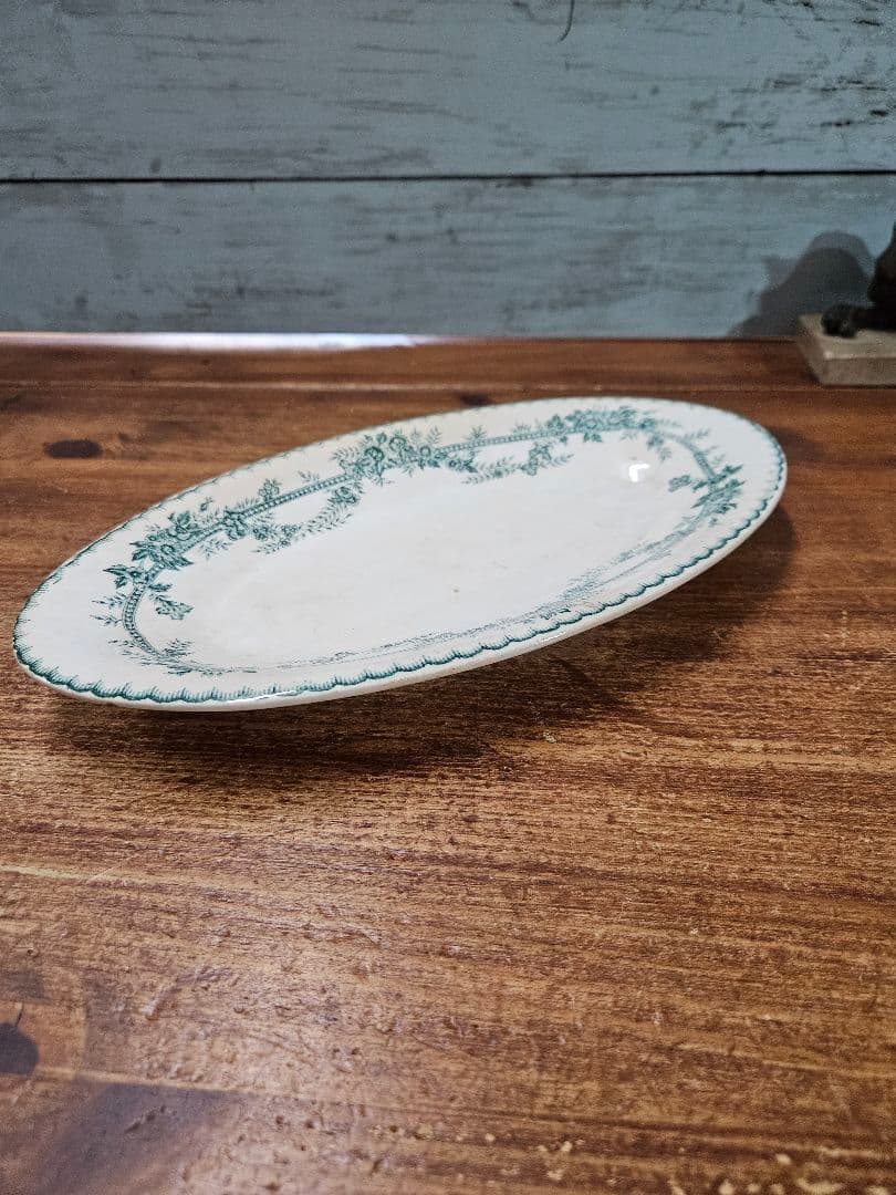 フランスアンティーク オナン窯 ラヴィエ トレイ プレート COPPELIA