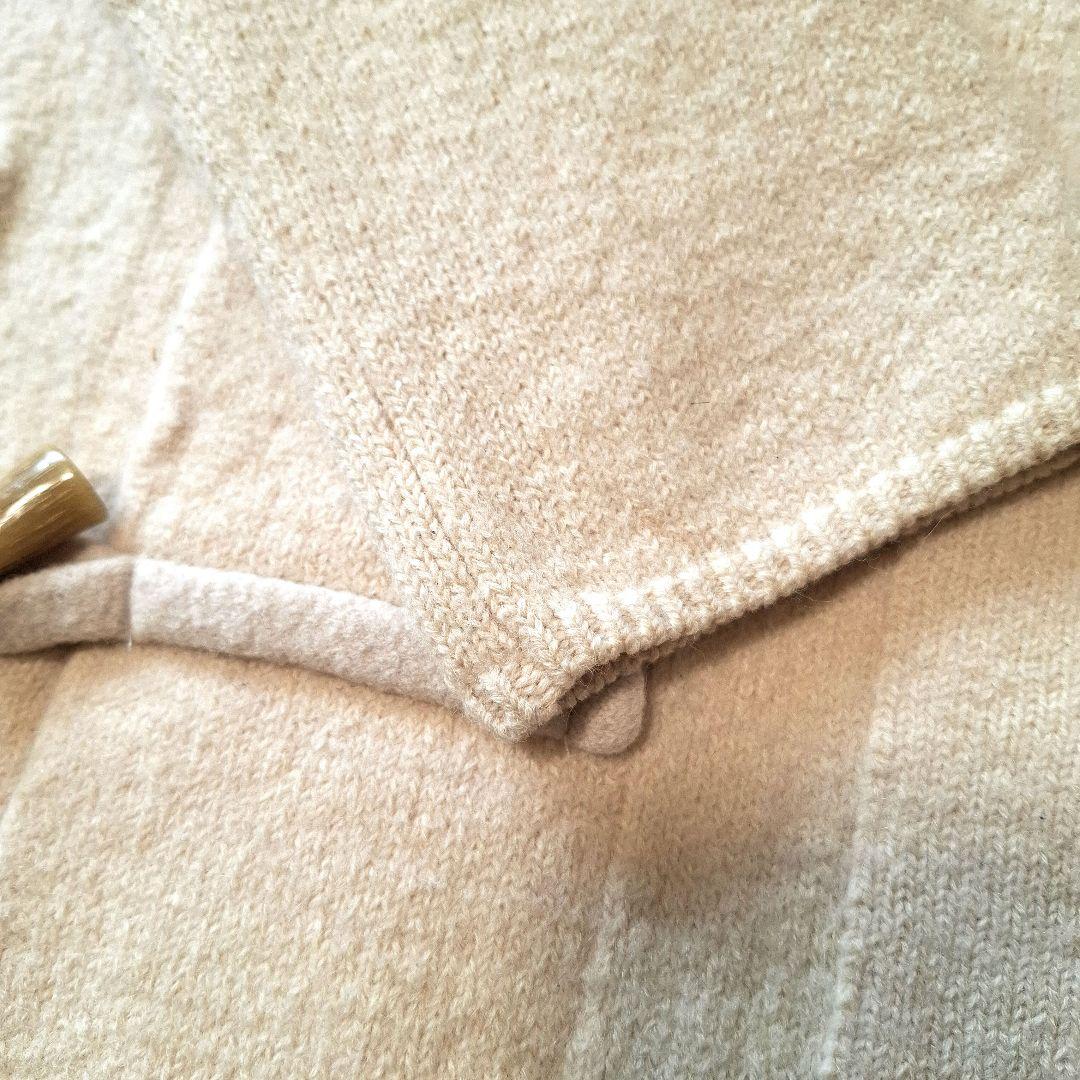 45R ダッフルコート　フロートアルパカ縮絨ハーフコート　アイボリー