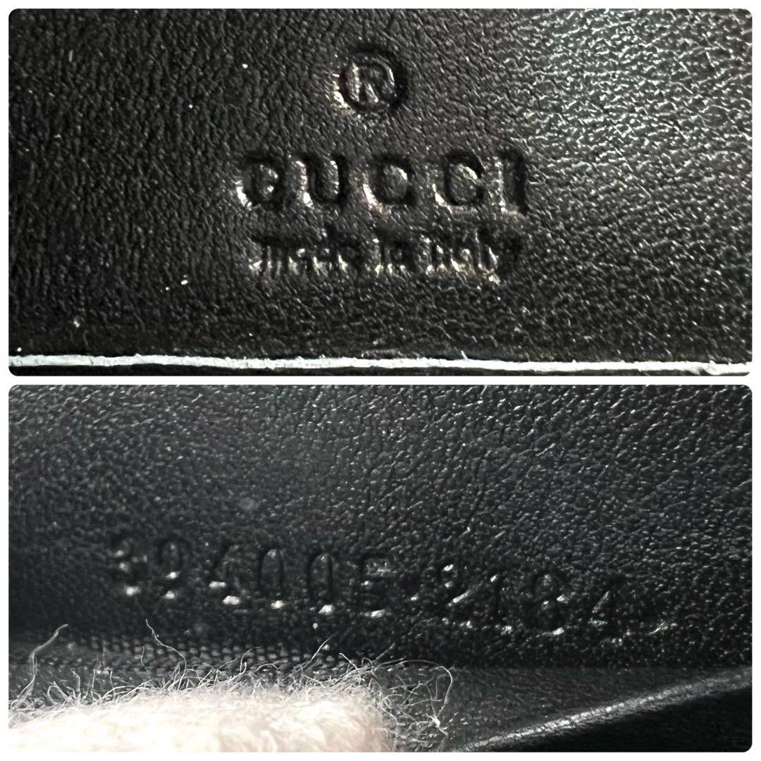 激レア✨GUCCI シマ　マイクロシマ　長財布　ユニセックス　インターロッキング