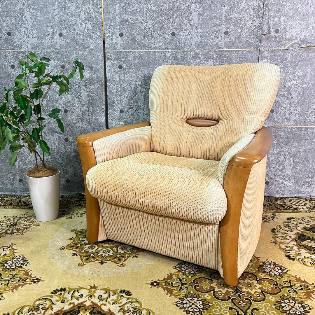 ꧁カリモク家具 karimoku꧂1人掛けアームソファ 1P リビングチェア