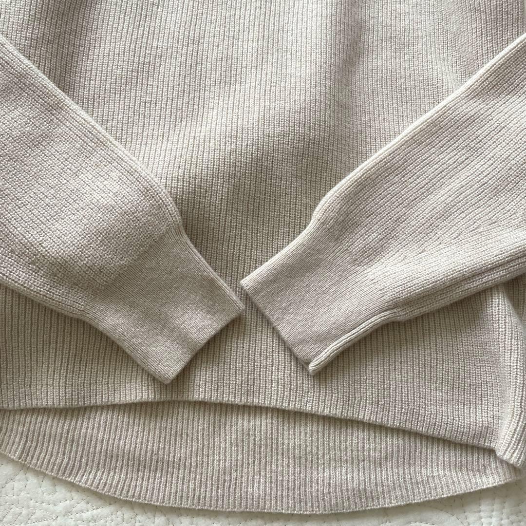 未使用　オンワード樫山　23区　洗えるウールカシミヤ　シンプル上質ニット