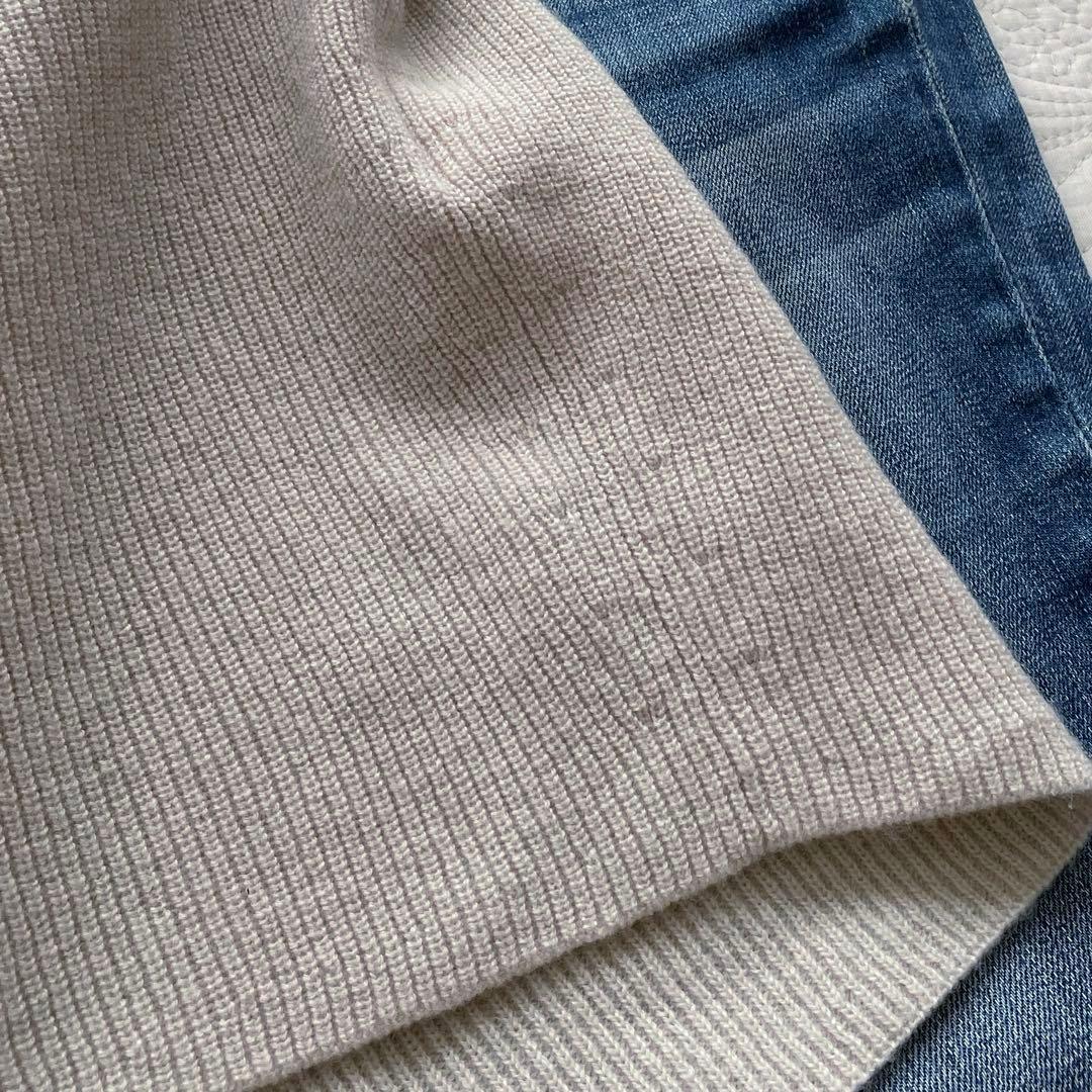 未使用　オンワード樫山　23区　洗えるウールカシミヤ　シンプル上質ニット