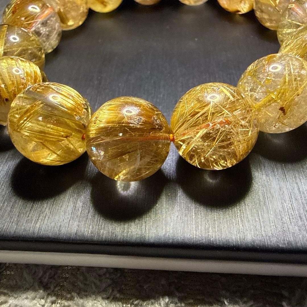 ルチルクォーツ ブレスレット タイチンルチル キャッツアイルチル