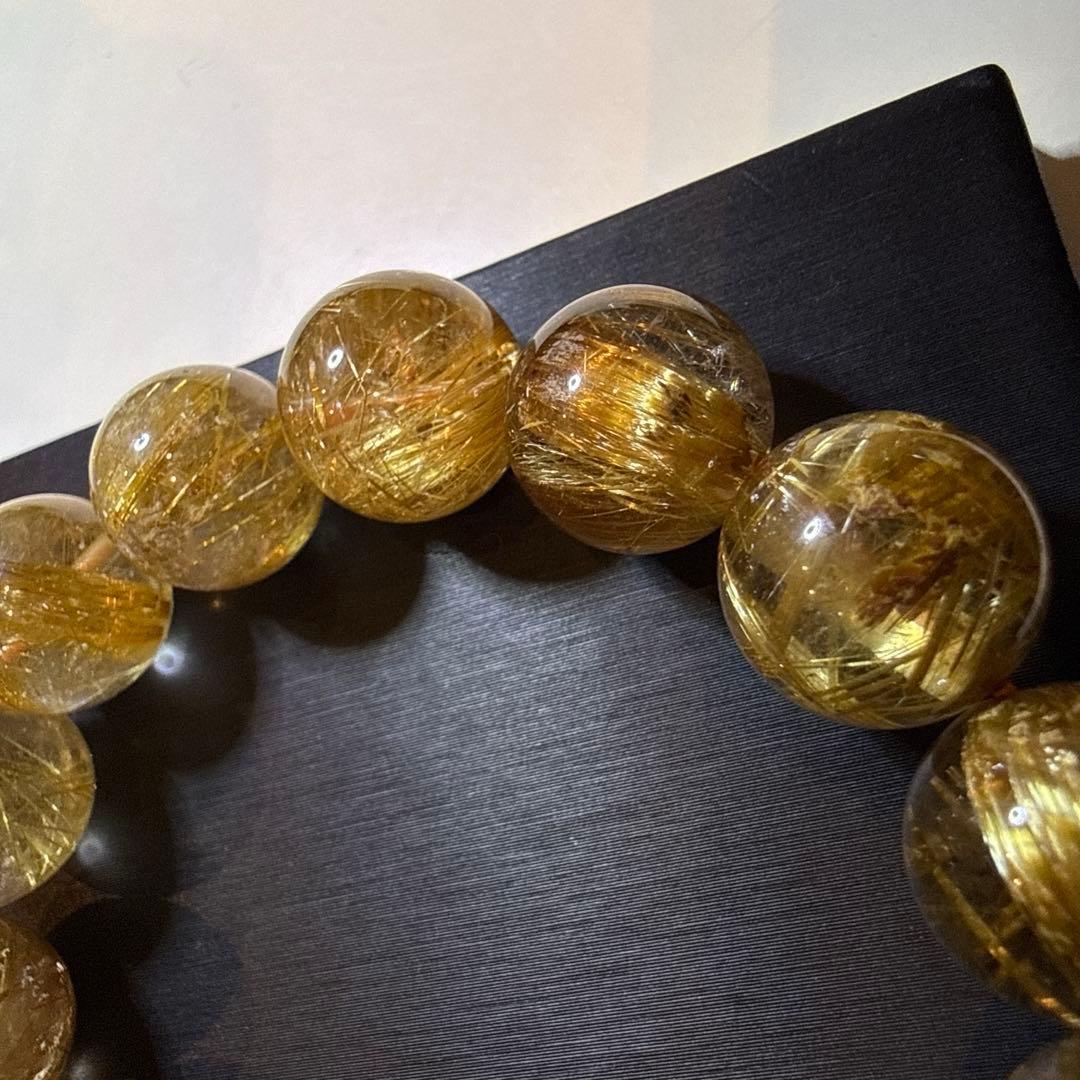 ルチルクォーツ ブレスレット タイチンルチル キャッツアイルチル