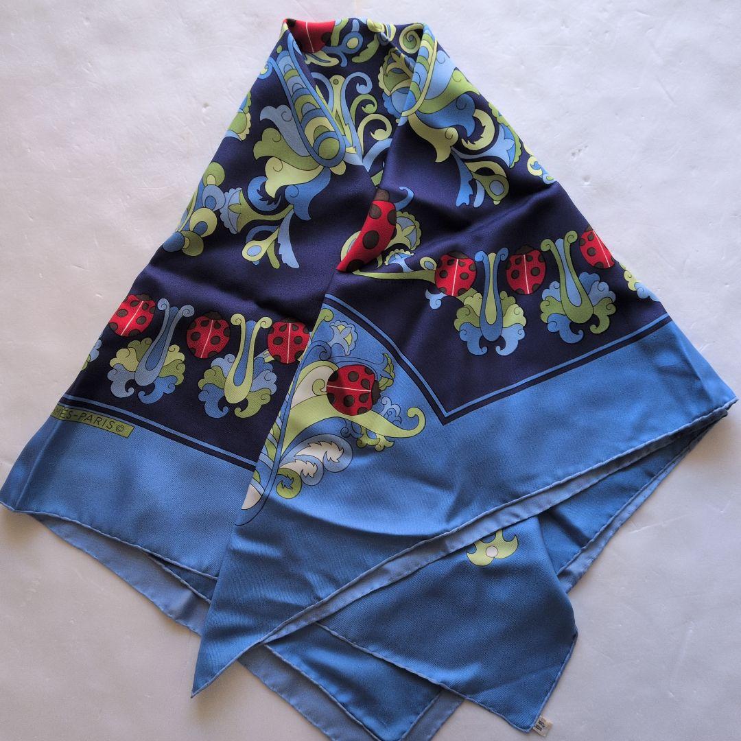 ヴィンテージ HERMES エルメス コッキニエル シルクスカーフ