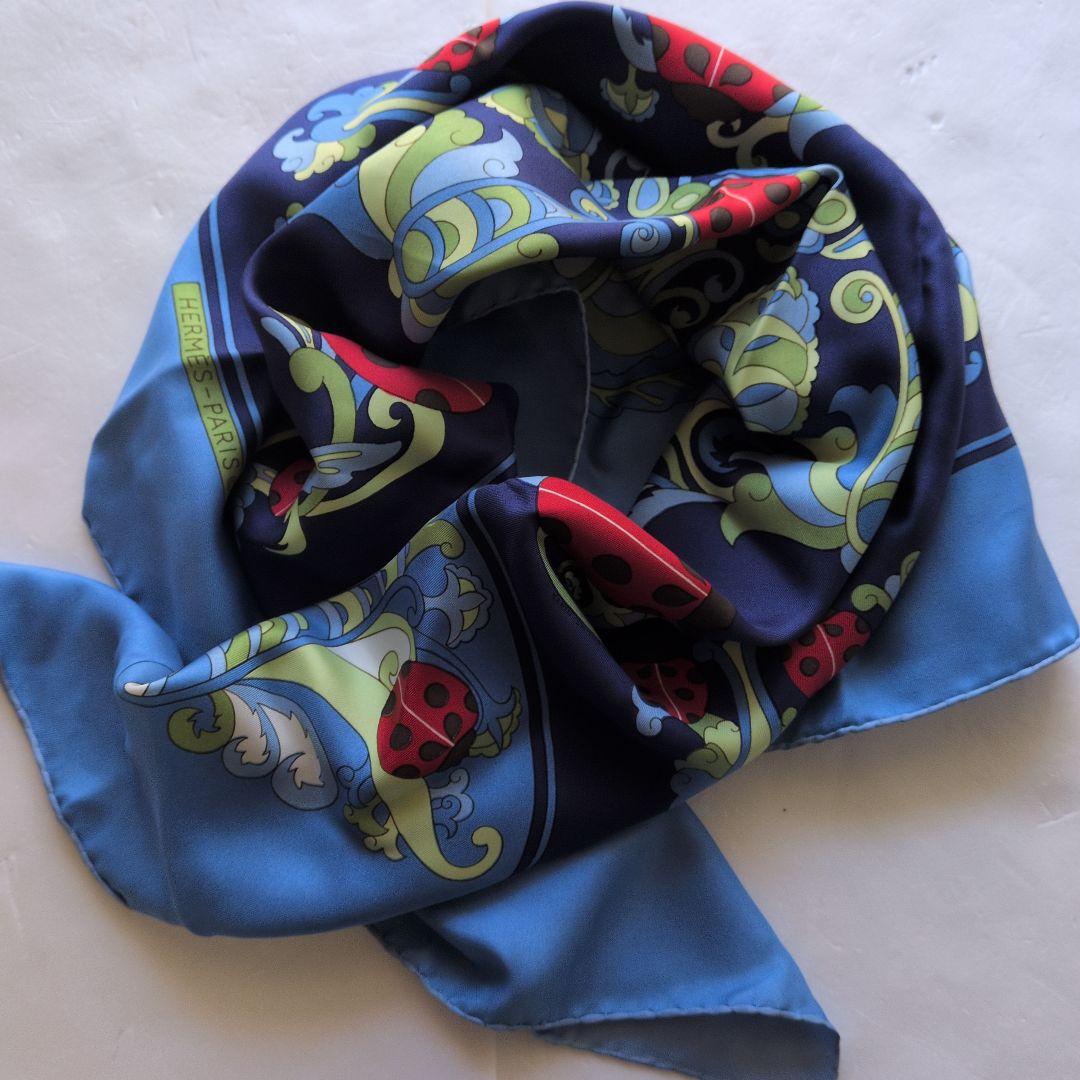 ヴィンテージ HERMES エルメス コッキニエル シルクスカーフ