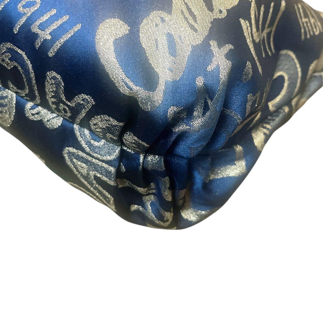 【極美品★人気】COACH POPPYトートバッグ ネイビー 肩掛け A4