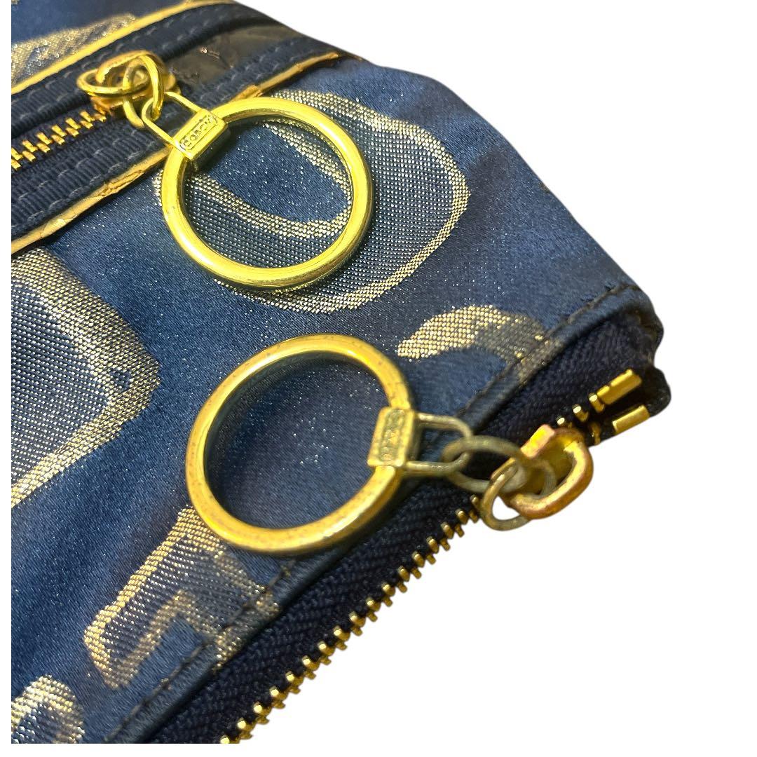 【極美品★人気】COACH POPPYトートバッグ ネイビー 肩掛け A4