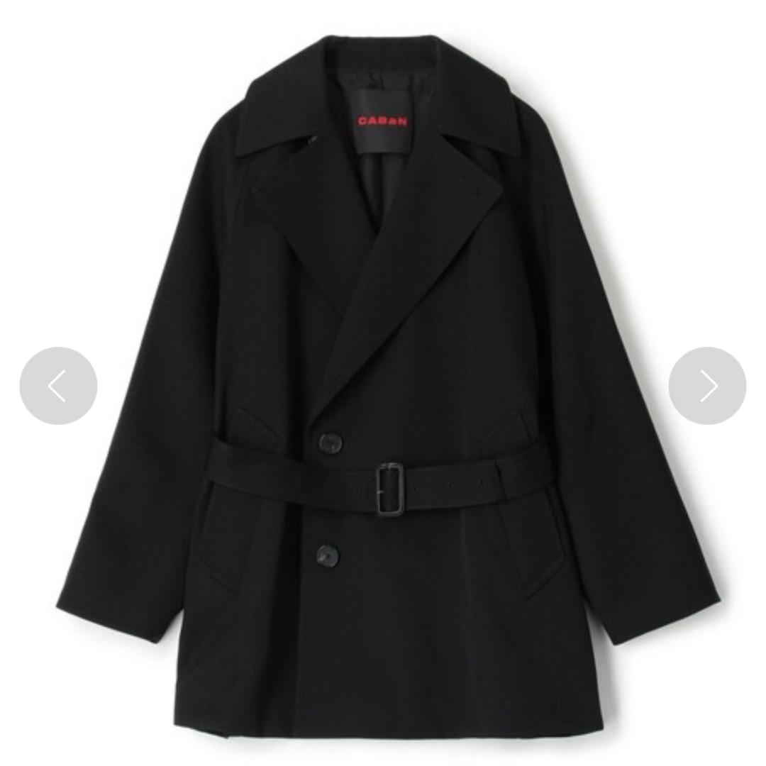 CABAN ブラックトレンチコートtomorrow land