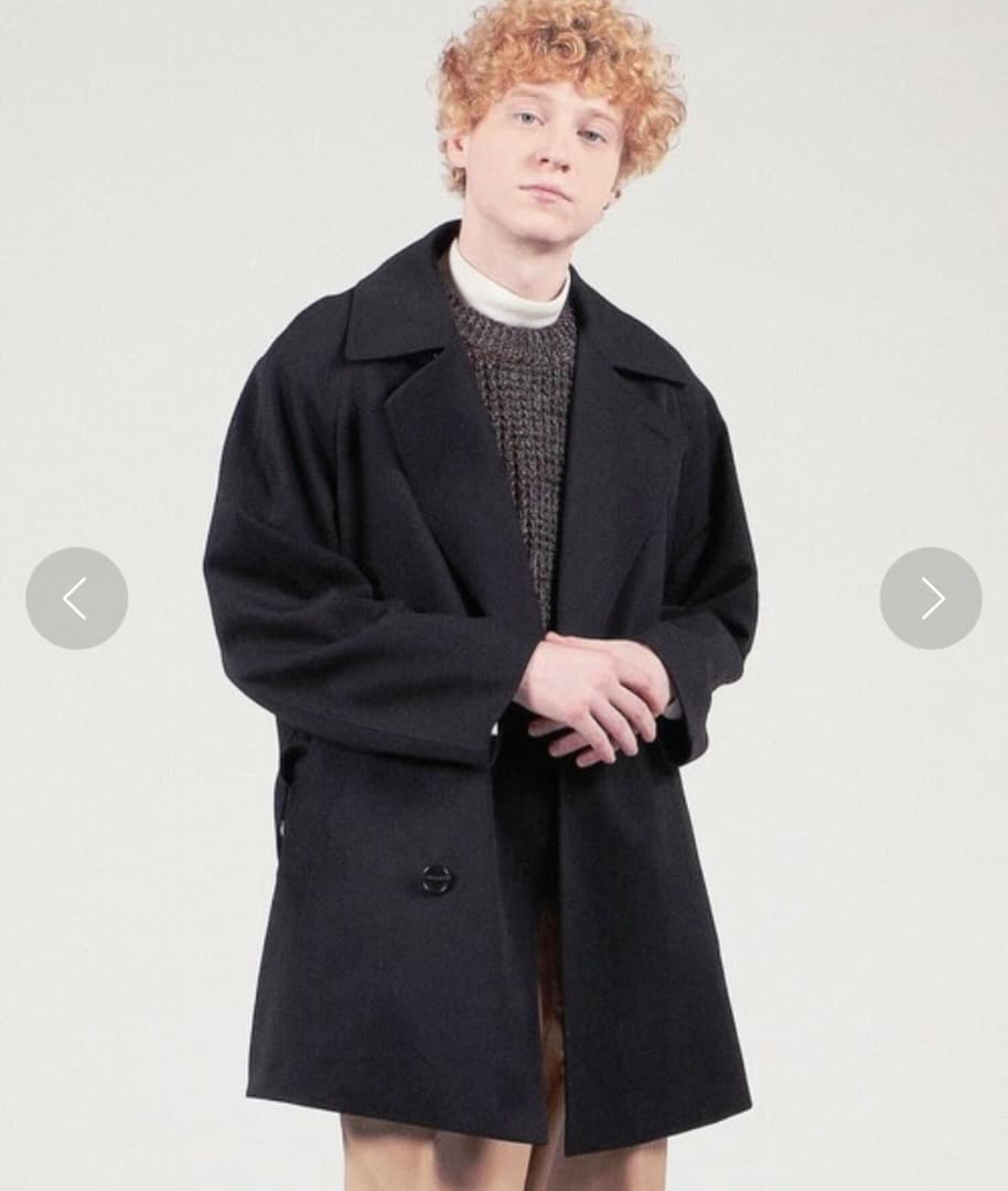 CABAN ブラックトレンチコートtomorrow land