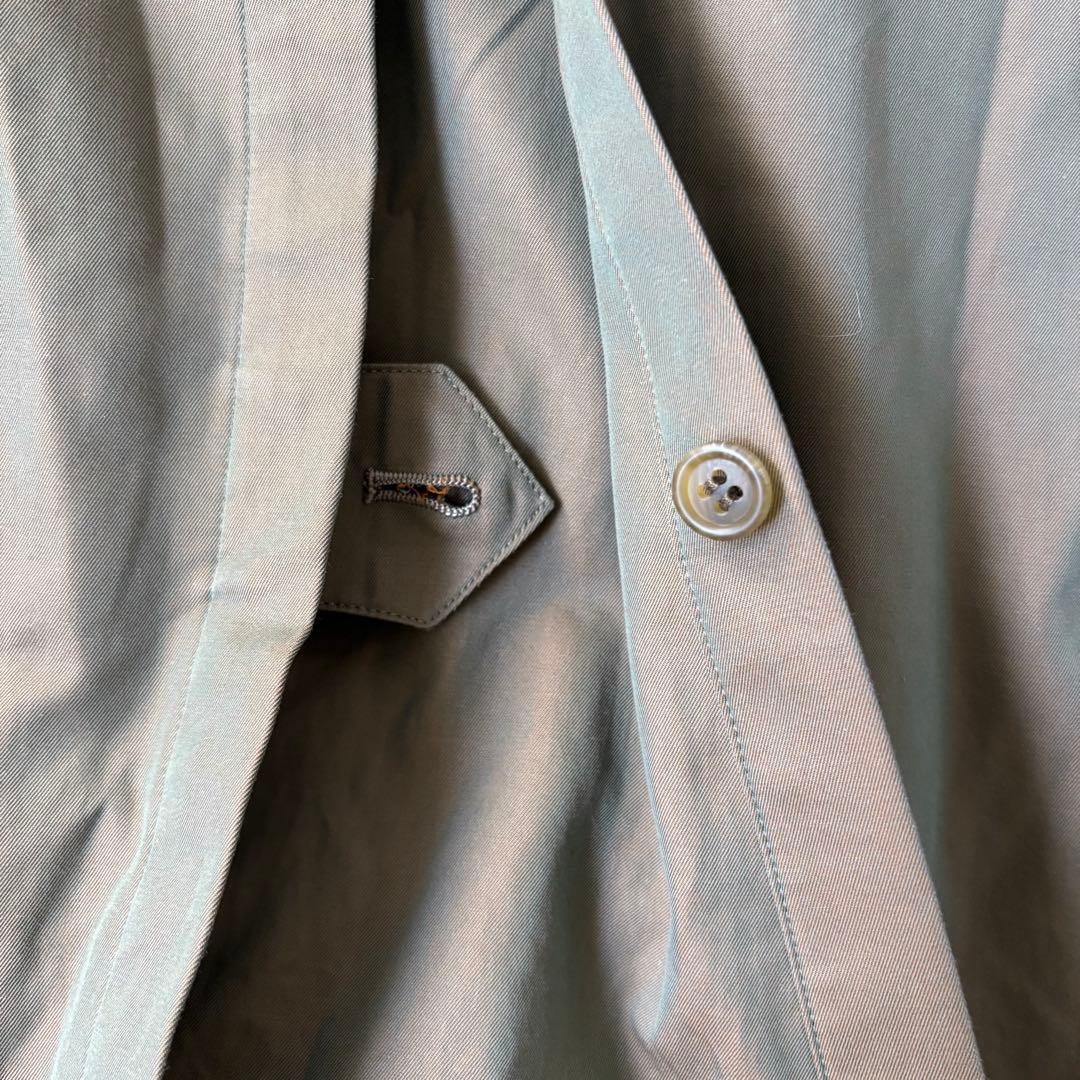 【極美品✨】バーバリー　トレンチコート　玉虫色　ロング　ベルト　ノバチェック　Ｌ