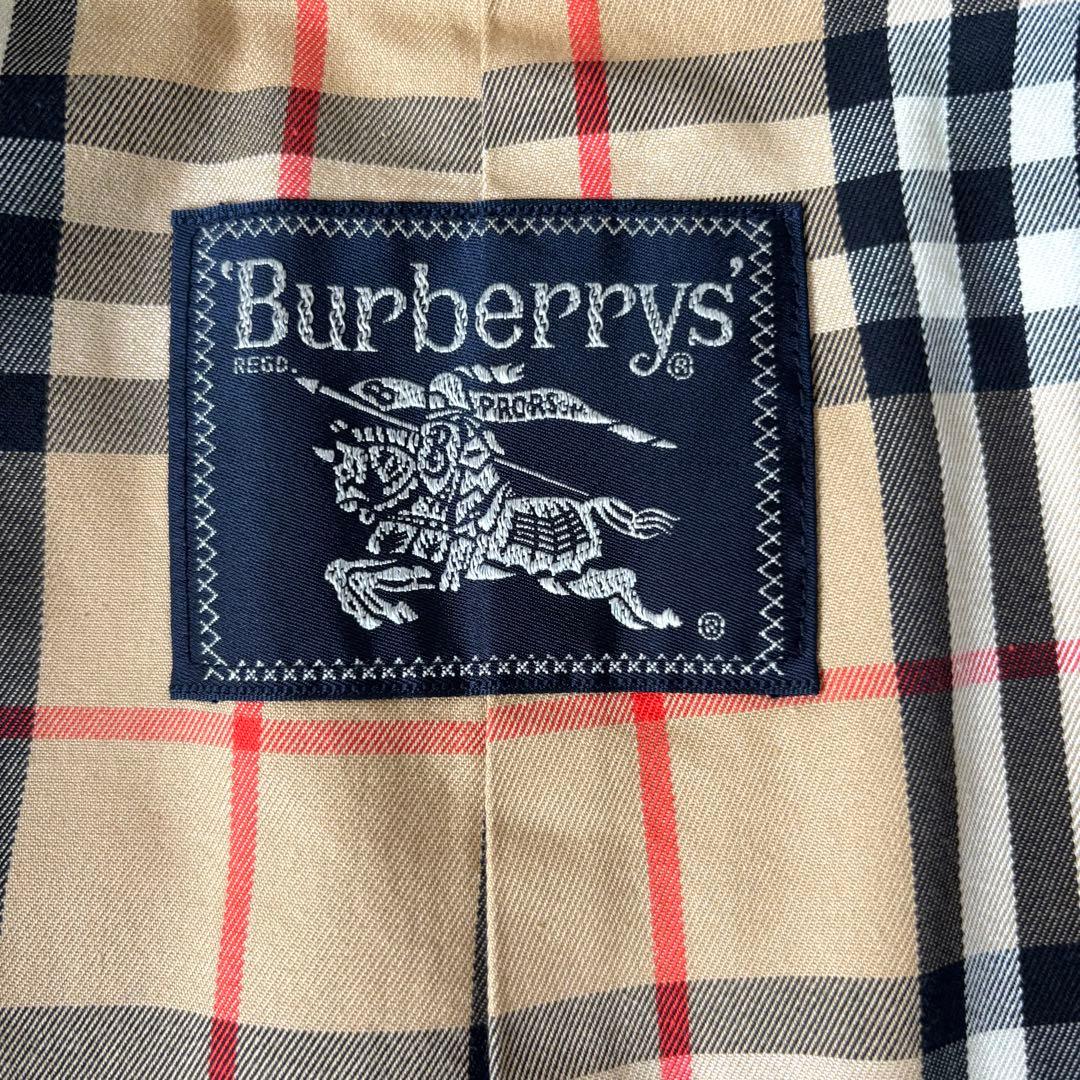 【極美品✨】バーバリー　トレンチコート　玉虫色　ロング　ベルト　ノバチェック　Ｌ