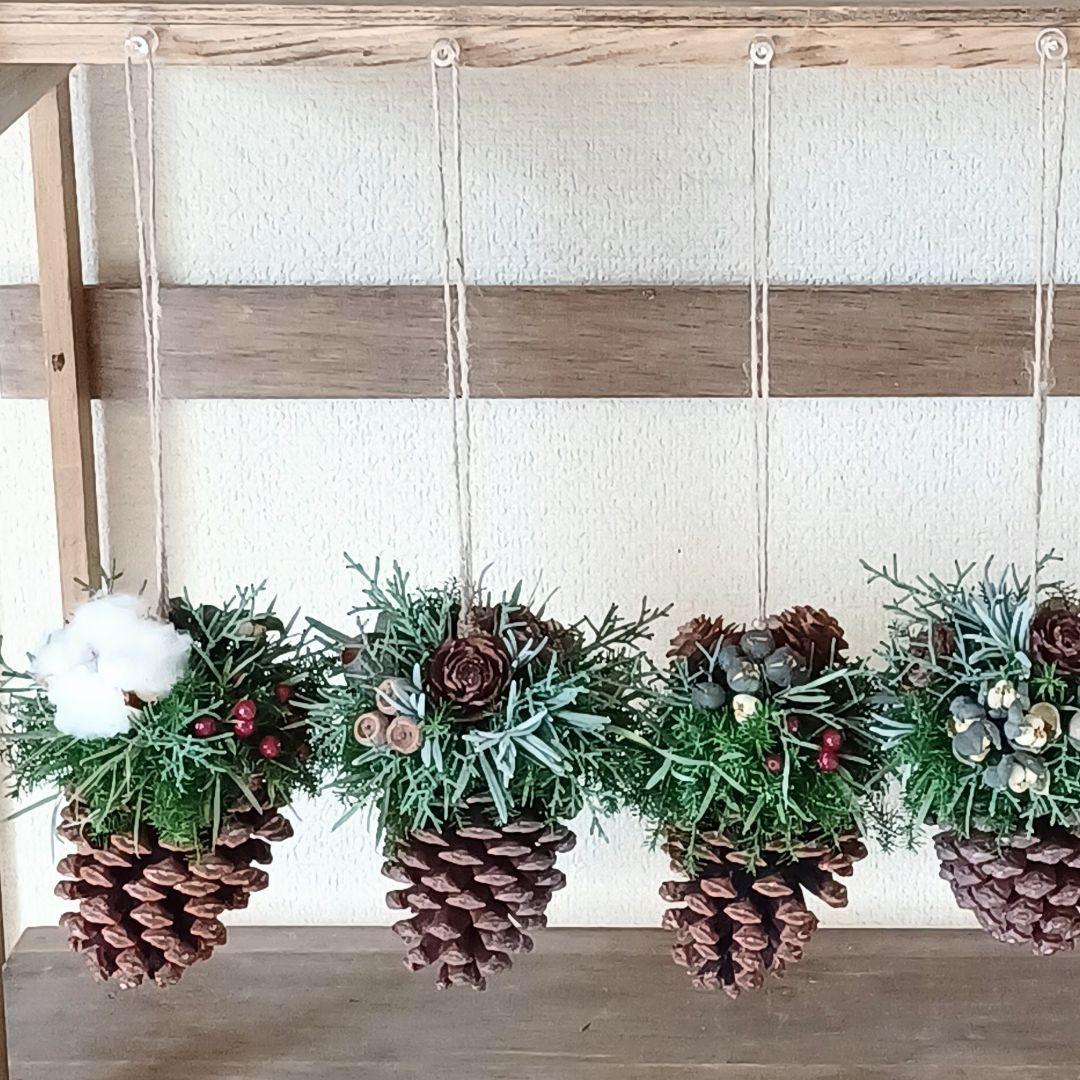 魔女の棲む森 ～木の実と詩～ ドライフラワー リース オーナメント