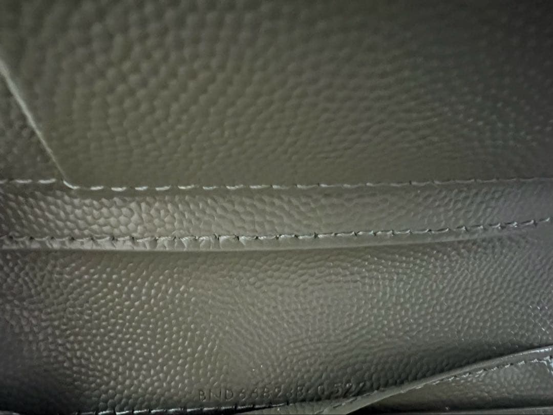 SAINT LAURENT 二つ折り財布 オリーブグリーン