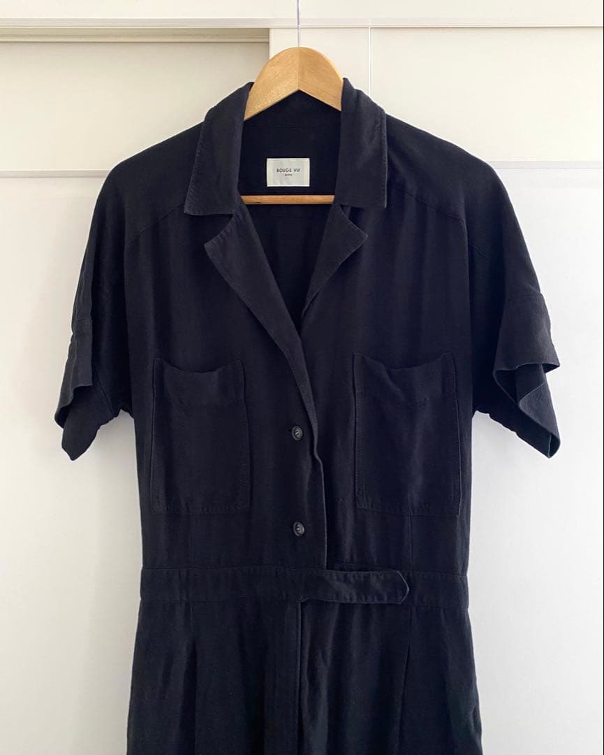 Rouge vif la cle 東原妙子コラボ リネン混ジャンプスーツ 美品