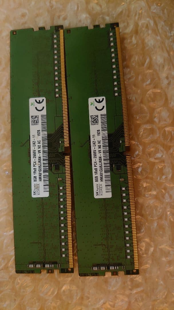 SK hynix DDR4 16GB 8GB×2 2666MHz 動作確認済
