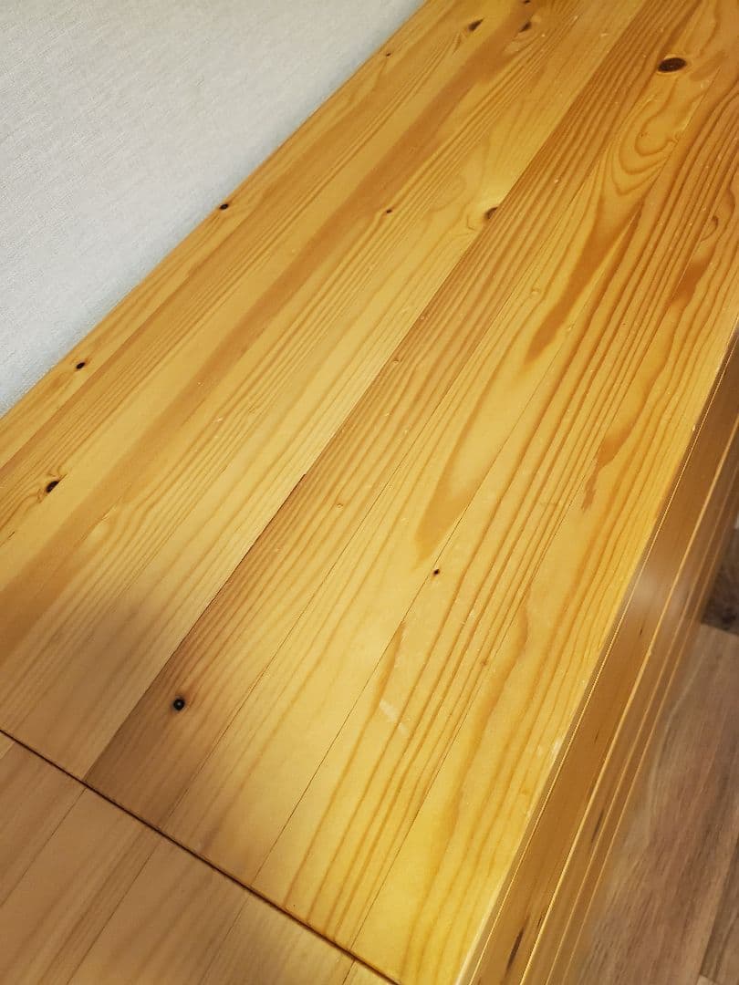 無印良品　パイン材　チェスト　4段ワイド　廃盤品　ひとつ　①