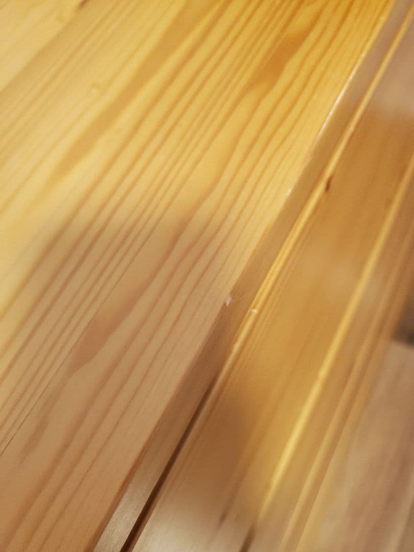 無印良品　パイン材　チェスト　4段ワイド　廃盤品　ひとつ　①