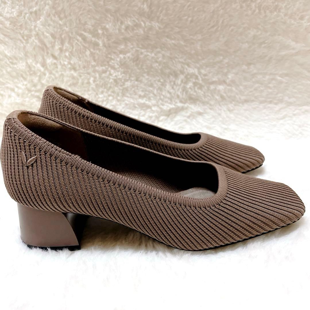 【美品】VIVAIA ビバイア　パンプス　スクエアトゥ ブラウン
