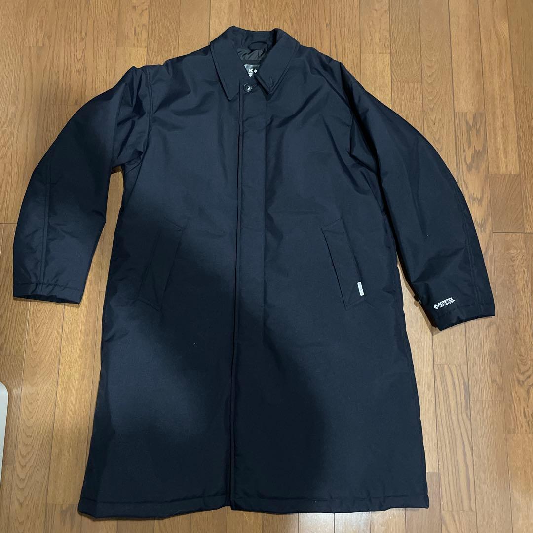 フリークスストア プラスフェニックス 中綿ステンカラーコート L ネイビー