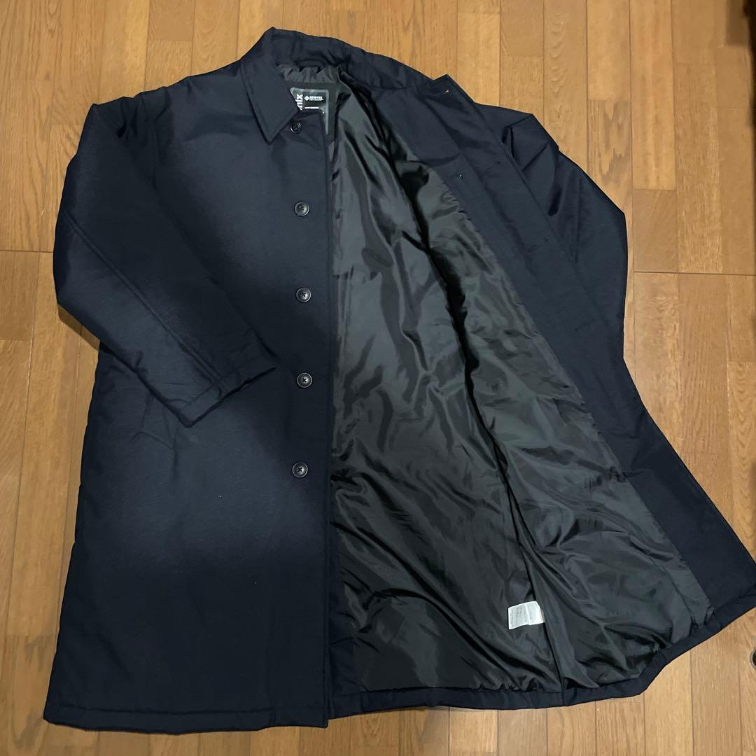 フリークスストア プラスフェニックス 中綿ステンカラーコート L ネイビー