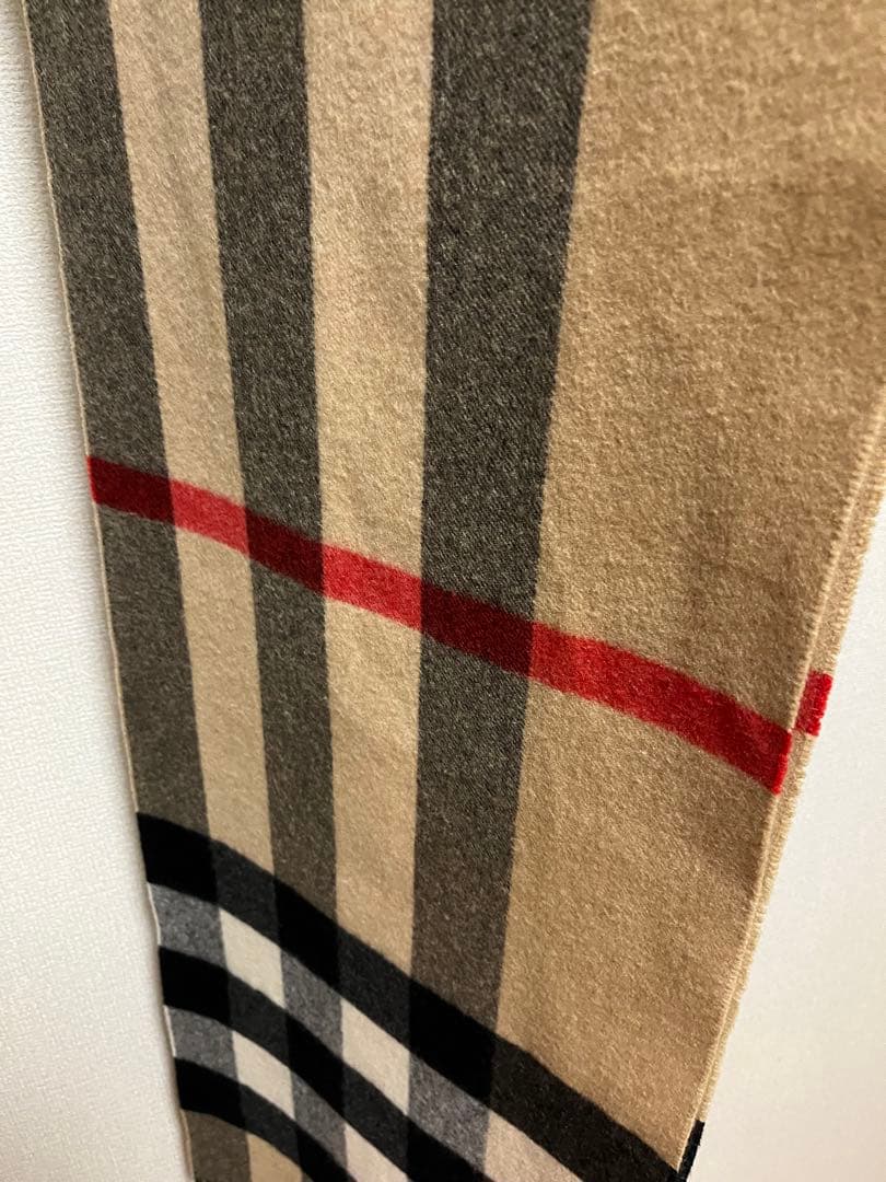 BURBERRY　バーバリー　マフラー　カシミア100％　大判マフラー　キャメル