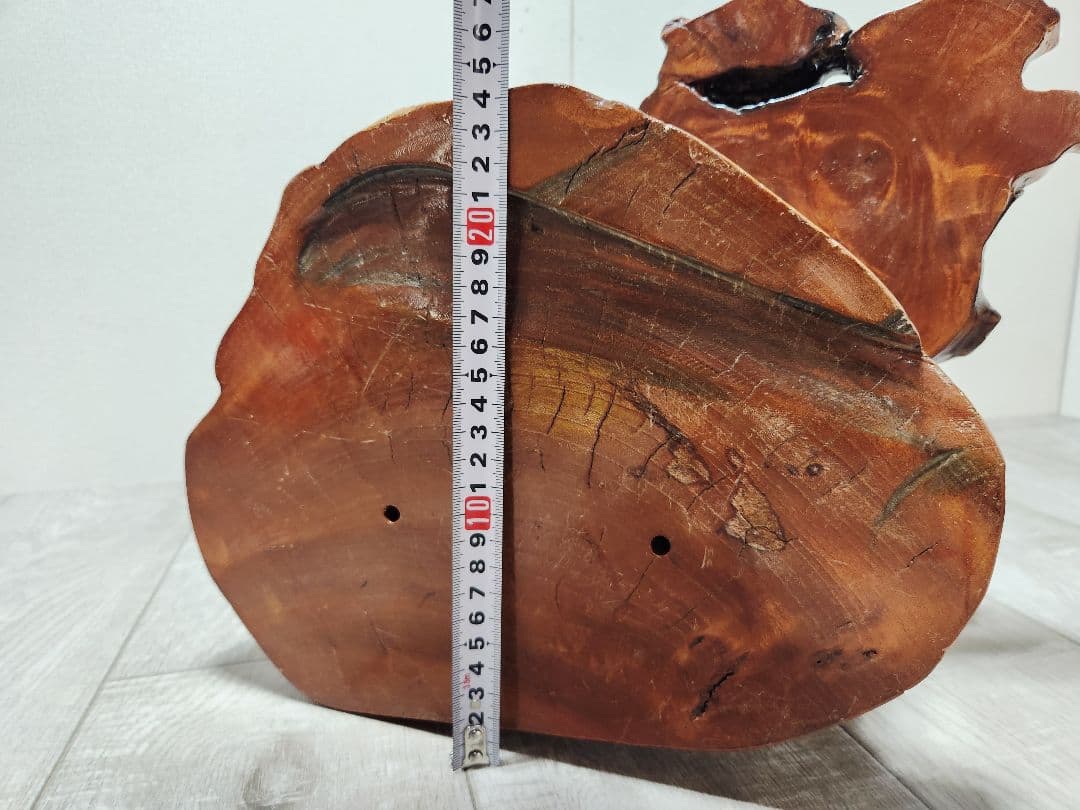 天然木 三段 飾り台 花台 和室 茶室 レトロ アンティーク