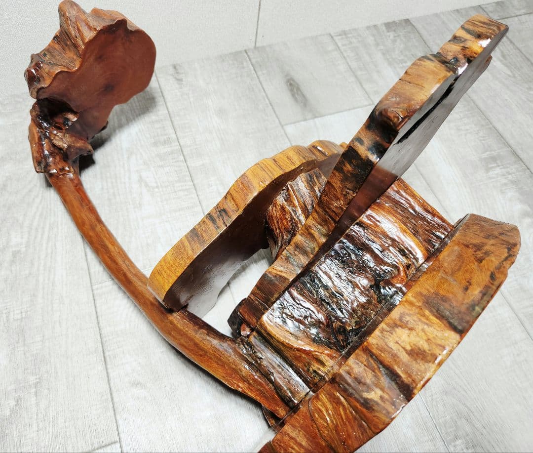 天然木 三段 飾り台 花台 和室 茶室 レトロ アンティーク