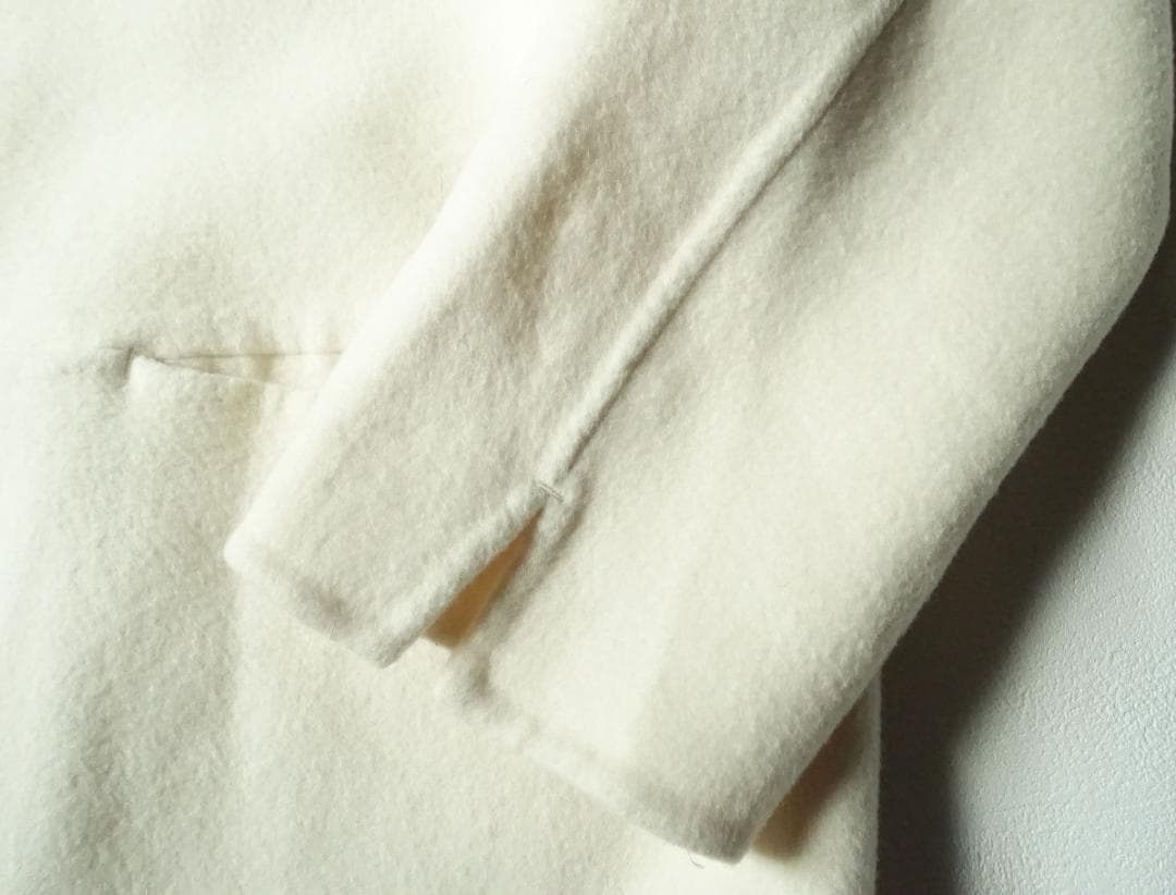 美品ドゥーズィエムクラス☆victorianリバーロングノーカラーコート38