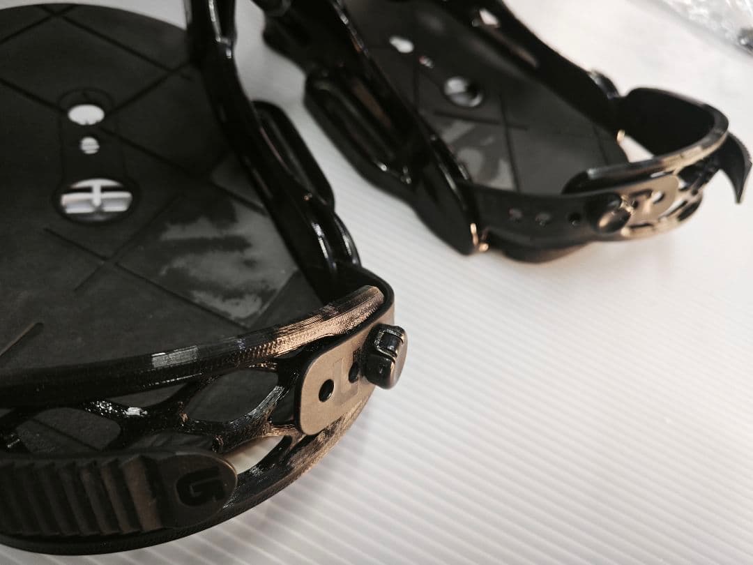 BURTON ビンディング CUSTOM est Lサイズ ストラップ新品交換