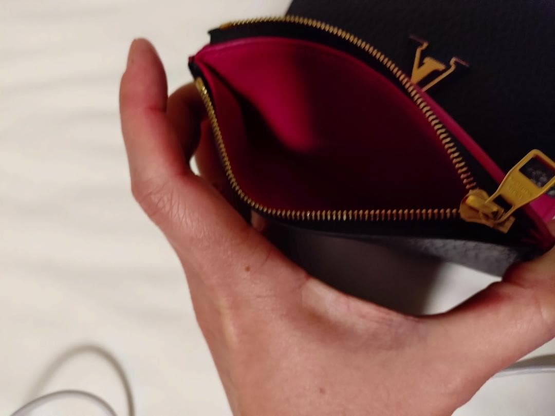 【良品☆値下げ依頼】Louis Vuitton 三つ折財布♡黒×ピンク
