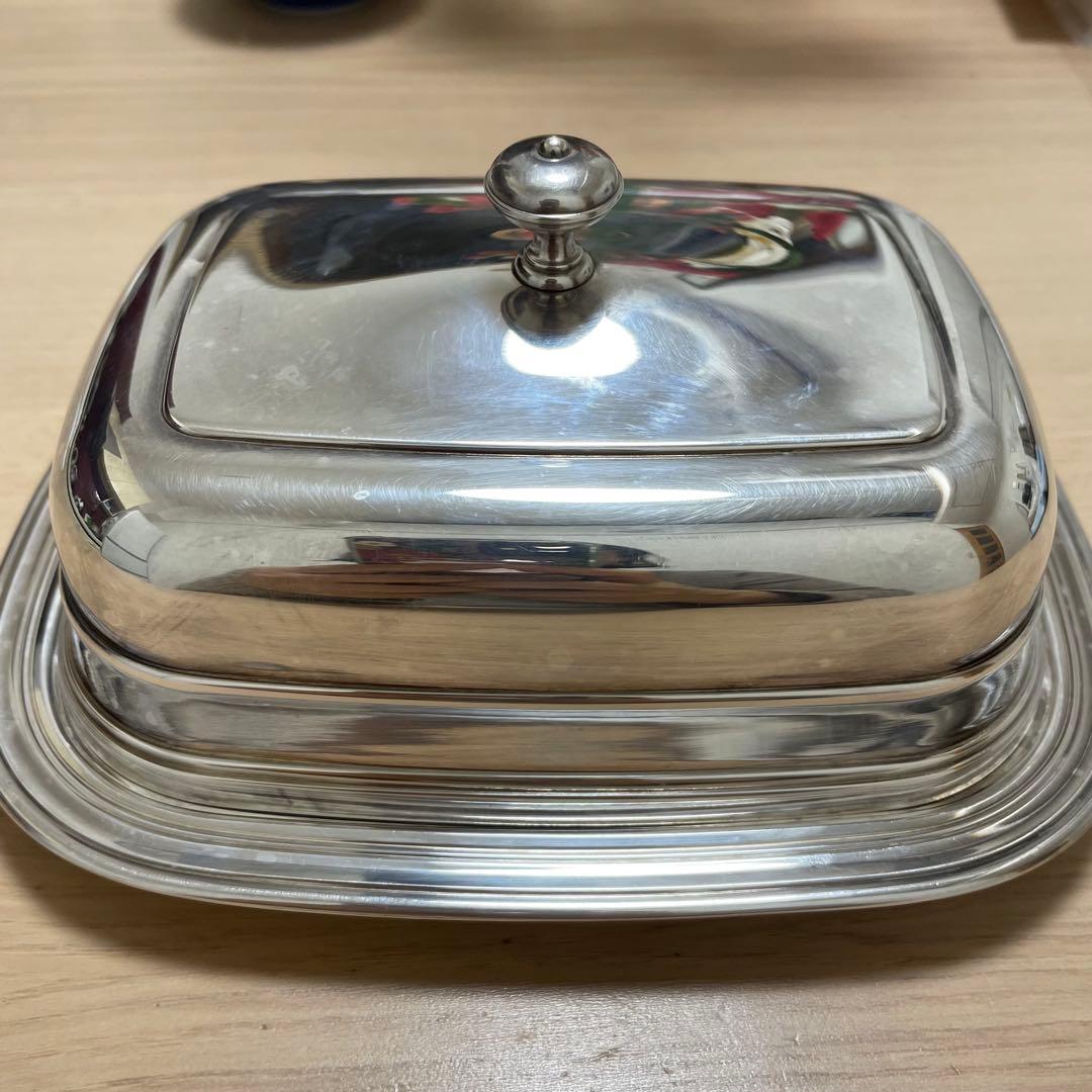 超希少 クリストフル Christofle バターケース バターディッシュ