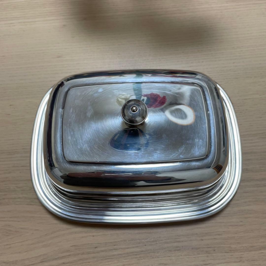 超希少 クリストフル Christofle バターケース バターディッシュ