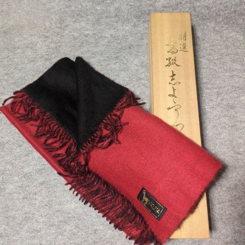 神の繊維　ビキューナ　高級感　ストール　マフラー　リバーシブル　フリンジ　天心