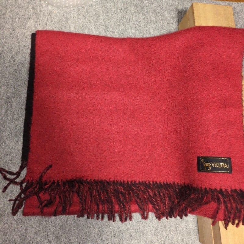 神の繊維　ビキューナ　高級感　ストール　マフラー　リバーシブル　フリンジ　天心