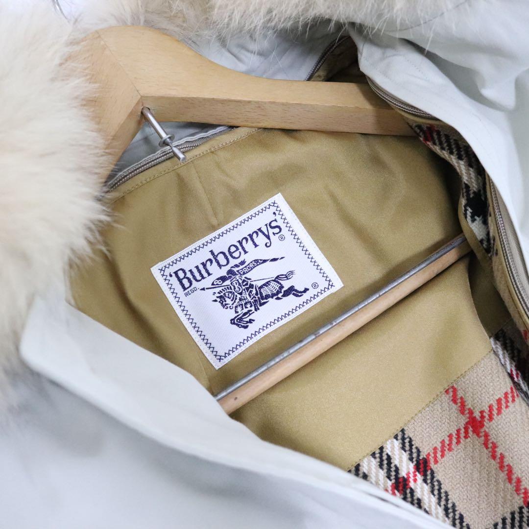 Burberry バーバリー ステンカラーコート ノバチェック　ライナー ファー