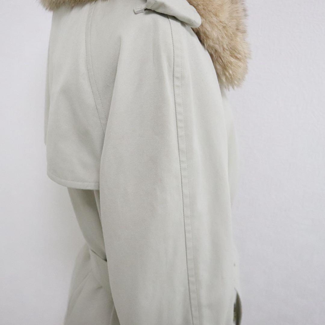 Burberry バーバリー ステンカラーコート ノバチェック　ライナー ファー