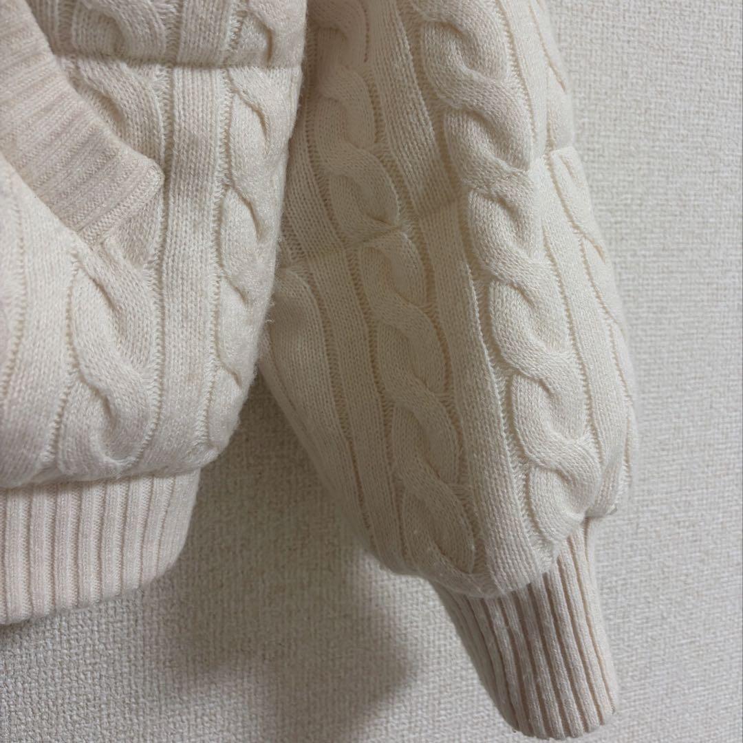 ジャケット・アウター the toe Shard Knit Down White